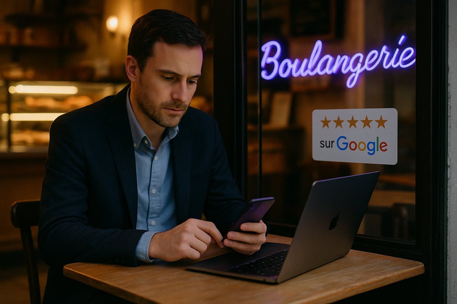 Agency team reviewing local rankings, reviews and GMB posts for several small business clients