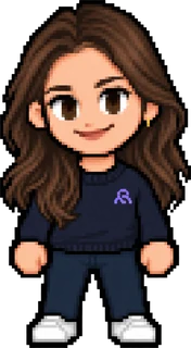 Emma, Avatar in Pixel-Art