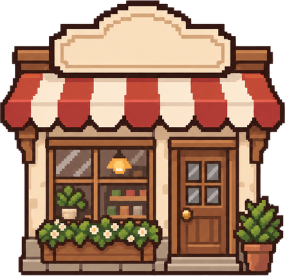 Boutique en pixel art
