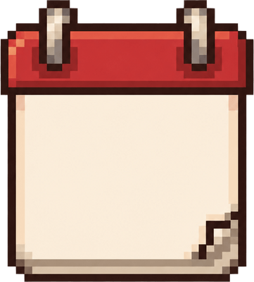 Calendrier en pixel art