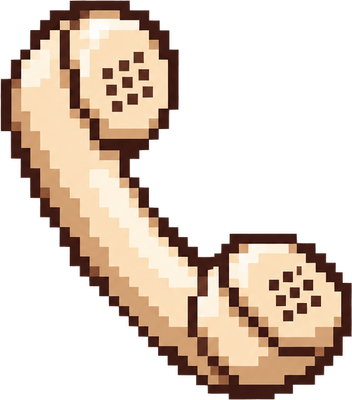 Téléphone en pixel art