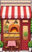 Pizzeria in Pixel-Art
