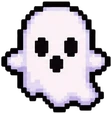 Ghost in pixel art